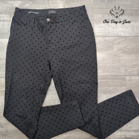 Talbots Polka Dot Jegging Jeans Size 6 - Picture 1 of 6
